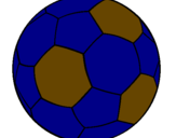 Disegno Pallone da calcio II pitturato su federica 