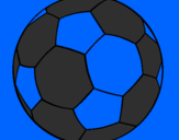 Disegno Pallone da calcio II pitturato su alessia