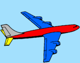 Disegno Aeroplano  pitturato su filippo