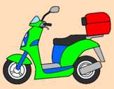 Disegno Ciclomotore pitturato su nicky4