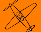 Disegno Aeroplano III pitturato su i9mkjmnjj j j k i jmi kmi