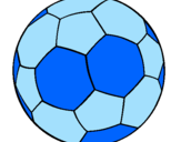 Disegno Pallone da calcio II pitturato su antonio