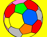 Disegno Pallone da calcio II pitturato su Simone