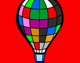 Disegno Pallone aerostatico pitturato su Giorgia 3 anni