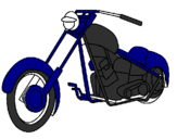 Disegno Motocicletta pitturato su ENRICO