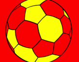 Disegno Pallone da calcio II pitturato su MANUEL FIOR.