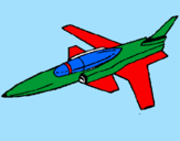 Disegno Jet  pitturato su RICCARDO S.