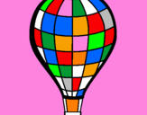 Disegno Pallone aerostatico pitturato su Martina
