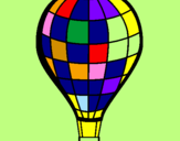 Disegno Pallone aerostatico pitturato su spinnivolo