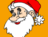 Disegno Faccione Babbo Natale  pitturato su TITTI