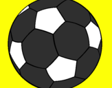 Disegno Pallone da calcio II pitturato su pablito