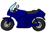 Disegno Motocicletta  pitturato su ENRICO