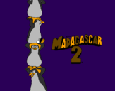 Disegno Madagascar 2 Pinguino pitturato su jamal