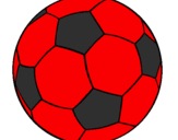Disegno Pallone da calcio II pitturato su karina