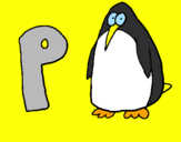 Disegno Pinguino pitturato su SAMUELE