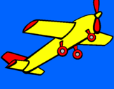 Disegno Aeroplano giocattolo pitturato su Ettore