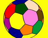 Disegno Pallone da calcio II pitturato su BenedettaSiena