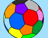 Disegno Pallone da calcio II pitturato su alessandrro