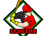 Disegno Logotipo baseball  pitturato su dany