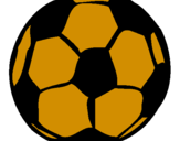 Disegno Pallone da calcio pitturato su matteo b