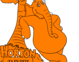 Disegno Horton pitturato su davide