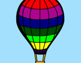 Disegno Pallone aerostatico pitturato su michael