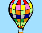 Disegno Pallone aerostatico pitturato su paolo