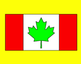 Disegno Canada pitturato su pippo