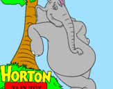 Disegno Horton pitturato su zebra