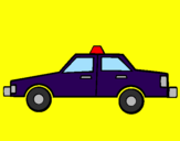 Disegno Taxi pitturato su luca