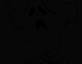Disegno Fantasma incatenato  pitturato su michael