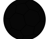 Disegno Pallone da calcio II pitturato su chiara