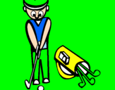 Disegno Golf II pitturato su Stefano