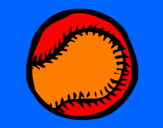 Disegno Palla da baseball  pitturato su camilla
