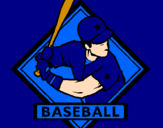 Disegno Logotipo baseball  pitturato su Sara