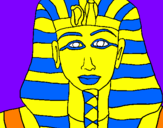 Disegno Tutankamon pitturato su RAFFAELE SCURO 