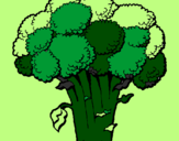 Disegno Broccoli  pitturato su orso