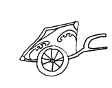 Disegno Carro romano pitturato su susy