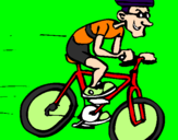 Disegno Ciclismo pitturato su xs francesco dj