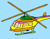 Disegno Elicottero   pitturato su H-Man