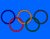 Disegno Anelli dei giochi olimpici  pitturato su PHILIP