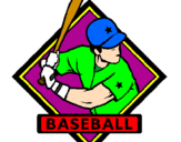 Disegno Logotipo baseball  pitturato su daniele