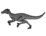 Disegno Velociraptor  pitturato su Alejandro