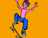 Disegno Skateboard pitturato su mattia99