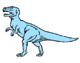 Disegno Tyrannosaurus Rex  pitturato su gabriele 1