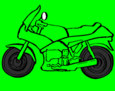 Disegno Motocicletta  pitturato su federico