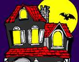 Disegno La Casa del mistero  pitturato su stefania