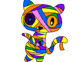 Disegno Mummia gatto scaraboechio pitturato su beatrice4