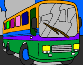Disegno Bus pitturato su pullman