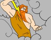Disegno Zeus pitturato su di : armando